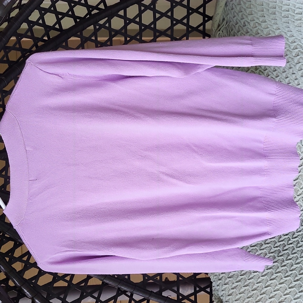 Lilac Tie-Bow Mak Cardigan Sweater View 5